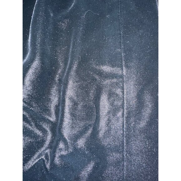 Mila Schön Alta Moda Pronta Black Velvet Maxi Skirt Vintage 80s Cocktail Size 10 - Picture 3 of 4